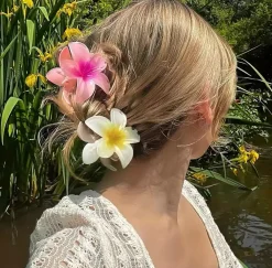 Best Mollettone per capelli a forma di fiore Accessori Per Code|Bikini
