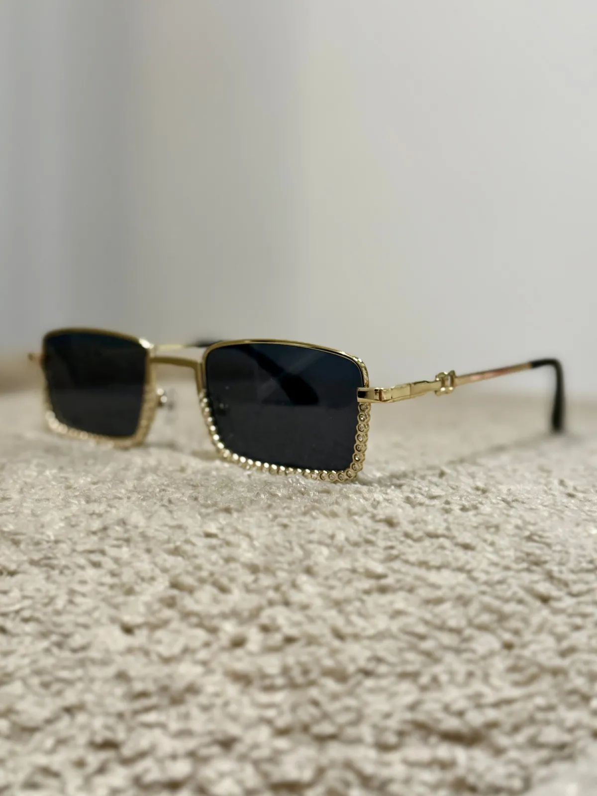 Outlet Occhiale nero con strass Occhiali