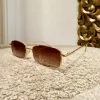 Best Occhiale slim brown stecche oro Occhiali