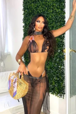 Sale Orecchini con perline cipria Orecchini|Bikini