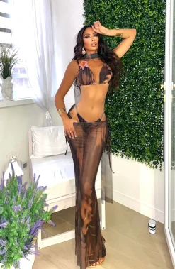 Sale Orecchini con perline cipria Orecchini|Bikini