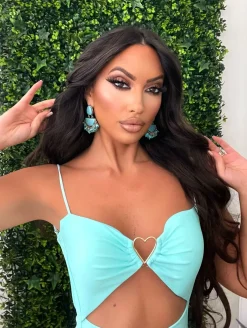 Fashion Orecchini con perline turchese Orecchini|Bikini