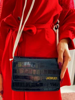 Sale Pochette croco con tracolla Borse