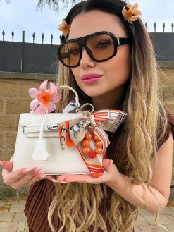 Online Set 2 mollettine con fiore Accessori Per Code|Bikini