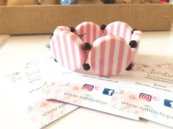 New Set bracciale e orecchini a righe Orecchini