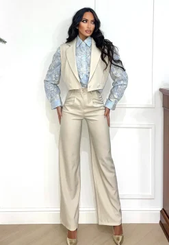 Outlet Set pantalone e smanicato beige Completi & Tute