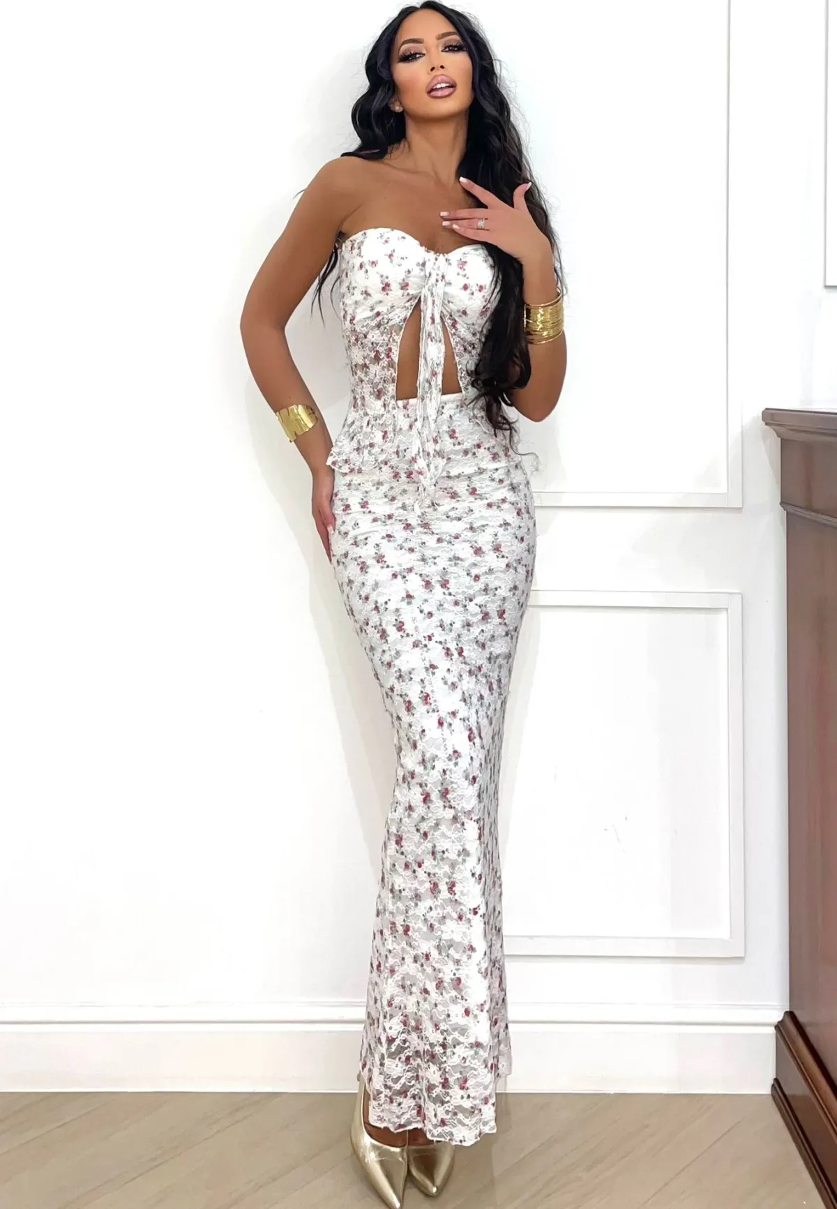 Fashion Set Red Flower Bloom Completi & Tute