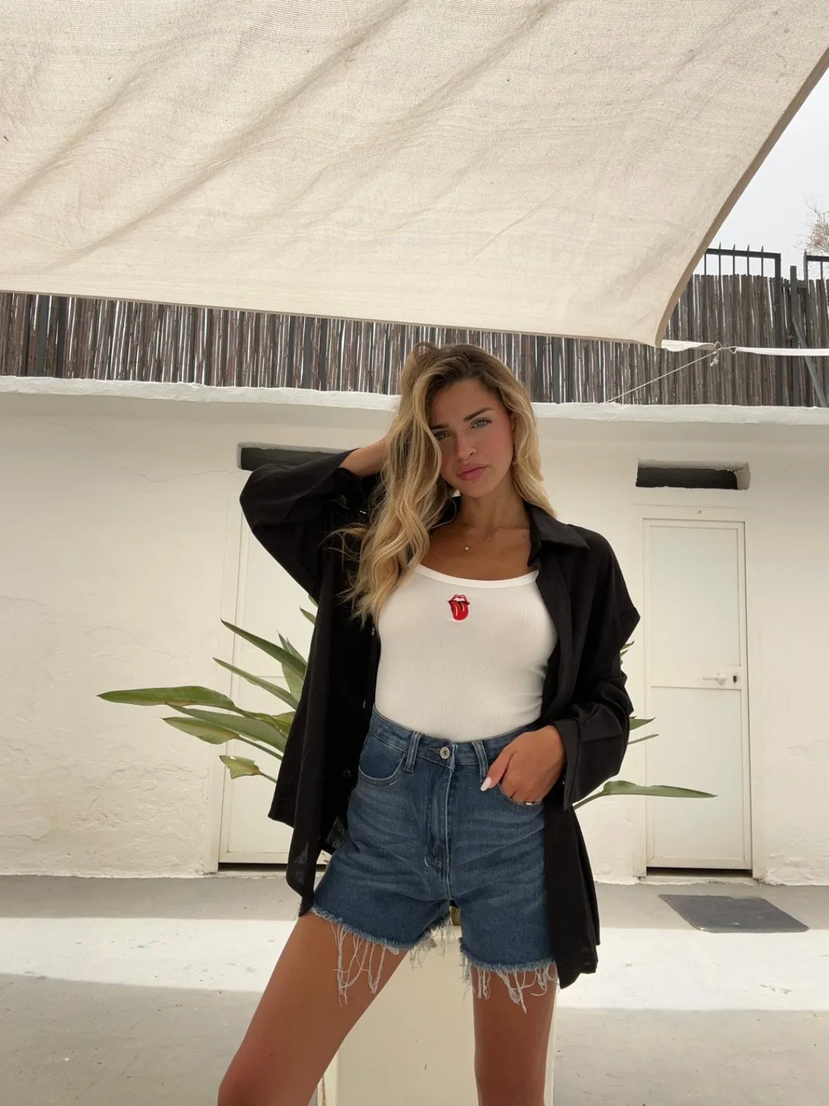 New Short denim basic Pantaloni