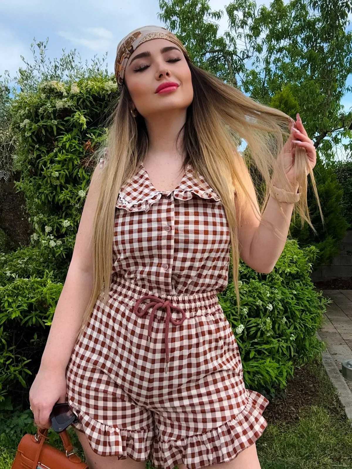 Best Top a quadri con scollo Bluse & Top