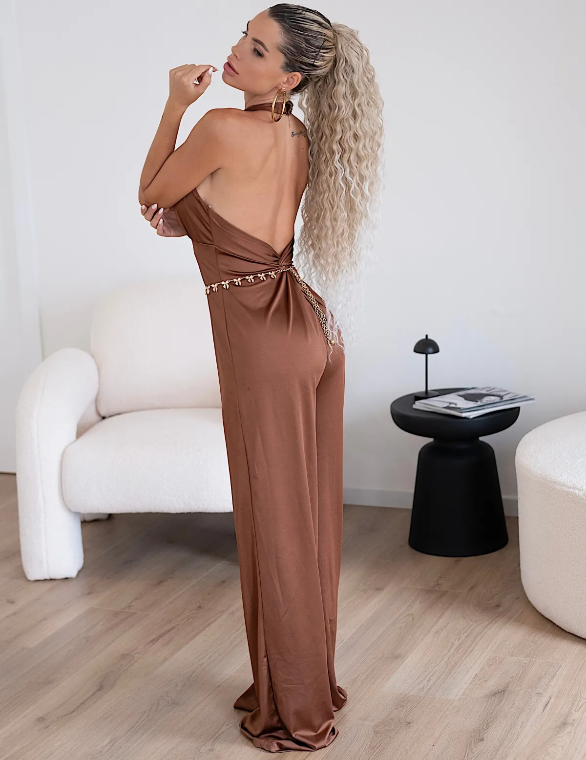 New Tuta choco con gioiello Completi & Tute