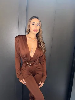 Sale Tuta con gioiello brown Completi & Tute