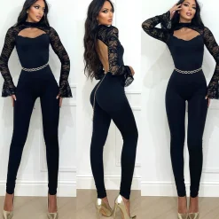 Online Tuta con maniche in pizzo Completi & Tute