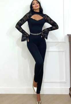 Online Tuta con maniche in pizzo Completi & Tute