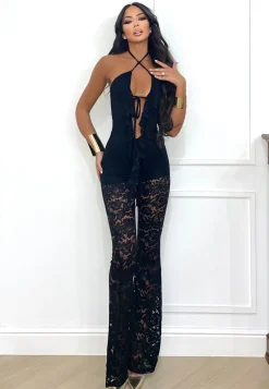 Fashion Tuta lace obsession nera Completi & Tute