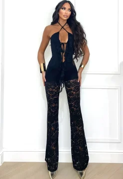 Fashion Tuta lace obsession nera Completi & Tute